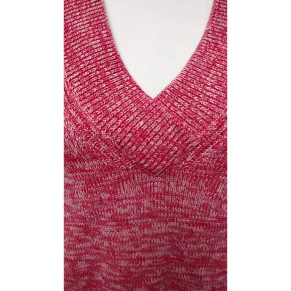 Gap Womens Sweater M Rosetta Knit Ribbed Hem Cuffs V Neck Long Sleeve Pullover - Picture 2 of 9